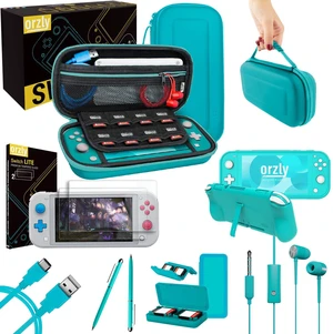 Switch Lite Accessories Bundle - Case & Screen Protector for Nintendo Switch Lite Console, USB Cable, Games Holder, Grip Case, Headphones, Thumb-Grip Pack & More (Gift Pack - Turquoise Blue) Switch Lite Accessories Bundle - Case & Screen Protector for Nintendo Switch Lite Console, USB Cable, Games Holder, Grip Case, Headphones, Thumb-Grip Pack & More (Gift Pack - Turquoise Blue)