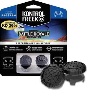 FPS Freek Battle Royale Nightfall for PlayStation 4 (PS4) and PlayStation 5 (PS5) | Performance Thumbsticks | 2 High-Rise Convex Black FPS Freek Battle Royale Nightfall for PlayStation 4 (PS4) and PlayStation 5 (PS5) | Performance Thumbsticks | 2 High-Rise Convex Black