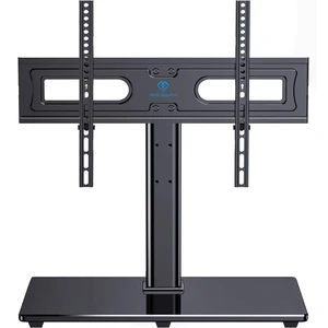 Universal Tabletop TV Stand for 32-82 inch TVs 99 lbs capacity, Height adjustable, Tempered glass base, Cable management, Max VESA 600x400mm Universal Tabletop TV Stand for 32-82 inch TVs 99 lbs capacity, Height adjustable, Tempered glass base, Cable management, Max VESA 600x400mm