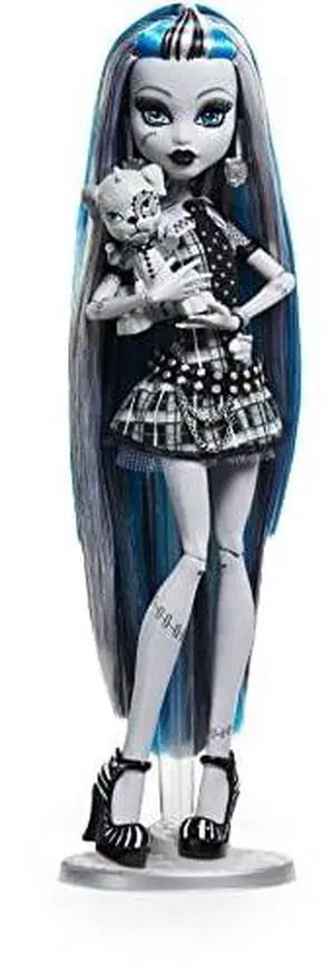 Monster High Doll, Frankie Stein in Black and White, Reel Drama Collector Doll, Doll-Size and Life-Size Posters, Horror Flick Theme, Toys and Gifts