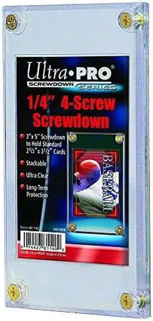 Ultra Pro 1/4" Screwdown Recessed Trading Card Holder ( Packaging May Vary )