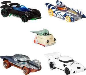 Hot Wheels Star Wars The Mandalorian Character Car 5-Pack Hot Wheels Star Wars The Mandalorian Character Car 5-Pack