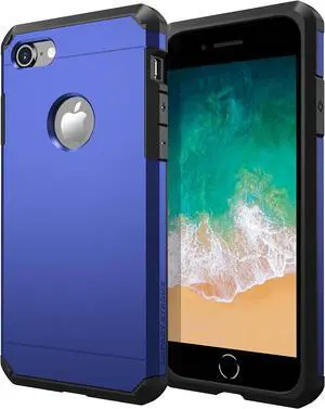 for iPhone 7 Case/iPhone 8 Case, Heavy Duty Dual Layer Protection Cover (Navy Blue) for iPhone 7 Case/iPhone 8 Case, Heavy Duty Dual Layer Protection Cover (Navy Blue)