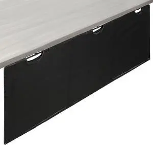60 inch Under Desk Privacy and Cable Management Organizer Sleeve, Wire Hider Kit Panel System, Black, DESK-SKIRT-60 60 inch Under Desk Privacy and Cable Management Organizer Sleeve, Wire Hider Kit Panel System, Black, DESK-SKIRT-60