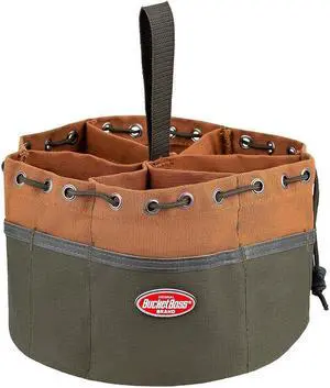 25001 Canvas Organizer Parachute Bag with 19 Pockets for Nails,Screws, and Bolts in Brown 25001 Canvas Organizer Parachute Bag with 19 Pockets for Nails,Screws, and Bolts in Brown