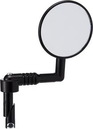 Mountain Mirror, Black | Mirrycle Mountain Handlebar Mirror with Wrench | Wide-View Bar End Mount Mountain Mirror, Black | Mirrycle Mountain Handlebar Mirror with Wrench | Wide-View Bar End Mount