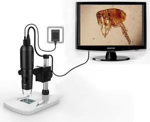 1080P Full HD Digital Microscope, HDMI Microscope, 10x-220x Magnification, to Any Monitor/TV with HDMI-in, Photo Capture, Micro-SD Storage, PC Supported 1080P Full HD Digital Microscope, HDMI Microscope, 10x-220x Magnification, to Any Monitor/TV with HDMI-in, Photo Capture, Micro-SD Storage, PC Supported