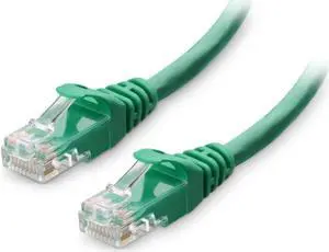 KEHIPI 10Gbps Snagless Short Cat 6 Ethernet Cable - 1ft, Cat 6 Cable, Cat6 Cord, Ethernet Cord, Green