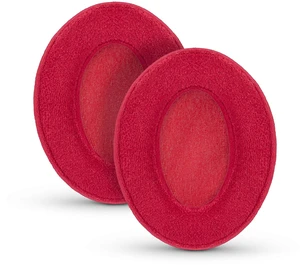Velor Replacement Ear Pads for HyperX Cloud & Alpha, ATH M50X, Steelseries Arctis, Logitech G Pro & More Headphones, Soft Velour, Memory Foam & Long Lasting Earpads by - Red Velor Replacement Ear Pads for HyperX Cloud & Alpha, ATH M50X, Steelseries Arctis, Logitech G Pro & More Headphones, Soft Velour, Memory Foam & Long Lasting Earpads by - Red