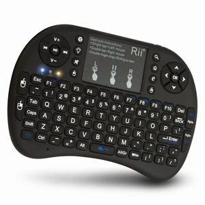 (Upgraded)Rii 2.4GHz Mini Wireless Keyboard with Touchpad QWERTY LED Backlit Portable Keyboard for laptop/PC/Tablets/Windows/Mac/TV/Xbox/PS3/Raspberry Pi .(i8+ Black) (Upgraded)Rii 2.4GHz Mini Wireless Keyboard with Touchpad QWERTY LED Backlit Portable Keyboard for laptop/PC/Tablets/Windows/Mac/TV/Xbox/PS3/Raspberry Pi .(i8+ Black)