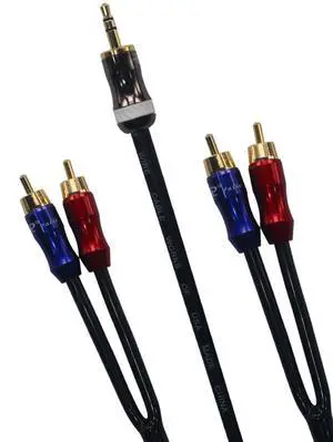 KK-A3.5to4 HiFi Cable - 3.5mm Male to 4-Male RCA Audio Adapter, Stereo Audio Splitter, Gold Plated Plug, 4n OFC Pure Copper Wire - 3.28ft (1M) KK-A3.5to4 HiFi Cable - 3.5mm Male to 4-Male RCA Audio Adapter, Stereo Audio Splitter, Gold Plated Plug, 4n OFC Pure Copper Wire - 3.28ft (1M)