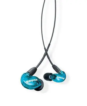 SE215SPE Sound Isolating Wired Earphones - Blue | Special-edition in-ear monitors with extended bass, single dynamic driver and a secure sound-isolating fit SE215SPE Sound Isolating Wired Earphones - Blue | Special-edition in-ear monitors with extended bass, single dynamic driver and a secure sound-isolating fit