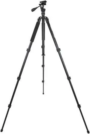 Celestron Hummingbird Fast Action Pan Tilt Head Tripod - Excellent Choice for a Spotting Scope  Binocular or Camera  Black (82051)