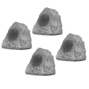 4R4G Outdoor Granite Rock 4 Speaker Set for Deck Pool Spa Patio Garden 4R4G Outdoor Granite Rock 4 Speaker Set for Deck Pool Spa Patio Garden