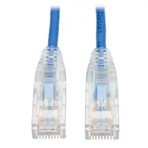 Cat6 Gigabit Snagless Molded Slim UTP Patch Cable RJ45 M/M, Blue, 6' (N201-S06-BL) Cat6 Gigabit Snagless Molded Slim UTP Patch Cable RJ45 M/M, Blue, 6' (N201-S06-BL)