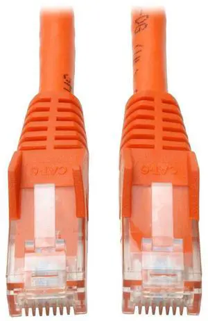 Tripp Lite Cat6 Gigabit Snagless Molded Patch Cable (RJ45 M/M) - Orange, 3-ft.(N201-003-OR)