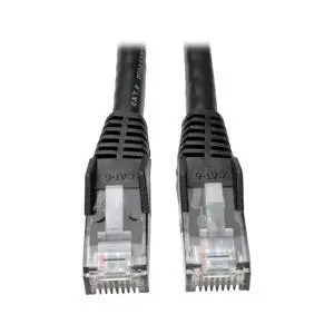 Tripp Lite Cat6 Gigabit Snagless Molded Patch Cable (RJ45 M/M) - Black, 25-ft.(N201-025-BK)