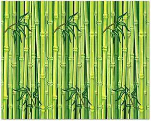 Beistle Printed Plastic Bamboo Photography Backdrop for Luau Theme Birthday Decorations Tropical Tiki Party Supplies  4 by 30-Feet  Multicolor