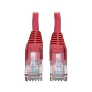 Tripp Lite Cat5e 350MHz Snagless Molded Patch Cable (RJ45 M/M) - Red, 3-ft.(N001-003-RD)