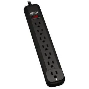 Eaton PS725B Power Strip with Long 25ft Extension Cord, 7 Outlets, On/Off Switch, 15A Circuit Breaker, Under Desk & Wall Mount Option, UL Certified, Black, Manufacturer's Eaton PS725B Power Strip with Long 25ft Extension Cord, 7 Outlets, On/Off Switch, 15A Circuit Breaker, Under Desk & Wall Mount Option, UL Certified, Black, Manufacturer's