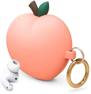 Peach Case for AirPods Pro 3D Cute Design Case Cover with Keychain, Supports Wireless Charging (Peach) Peach Case for AirPods Pro 3D Cute Design Case Cover with Keychain, Supports Wireless Charging (Peach)