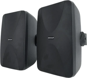 WET-6525B Pair 6.5" 70V Commercial Outdoor Wall Speakers in Black IPX55, 8 ohm 40W RMS, Adjustable Taps 30W/15W/7.5W/3.75W, 4-Way Swivel Mounts, Rustproof Aluminum Grills, Vented Enclosure WET-6525B Pair 6.5" 70V Commercial Outdoor Wall Speakers in Black IPX55, 8 ohm 40W RMS, Adjustable Taps 30W/15W/7.5W/3.75W, 4-Way Swivel Mounts, Rustproof Aluminum Grills, Vented Enclosure
