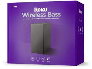 Roku Wireless Bass  Slim Subwoofer Streambar  Streambar Pro Wireless Speakers