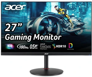 Nitro 27in QHD 2560x1440 IPS 180Hz Gaming Monitor XV271U M3bmiiprx 0.5ms, AMD FreeSync, DCI-P3 95%, 2xHDMI, DisplayPort, Ergo Stand, Speaker, VESA Mountable, Bluelight Filter Nitro 27in QHD 2560x1440 IPS 180Hz Gaming Monitor XV271U M3bmiiprx 0.5ms, AMD FreeSync, DCI-P3 95%, 2xHDMI, DisplayPort, Ergo Stand, Speaker, VESA Mountable, Bluelight Filter