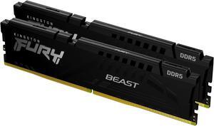 Kingston Fury Beast 64Gb (2X32Gb) 6000Mt/S Ddr5 Cl30 Desktop Memory | Amd Expo | Plug N Play | Kit Of 2 | Kf560C30Bbek2-64