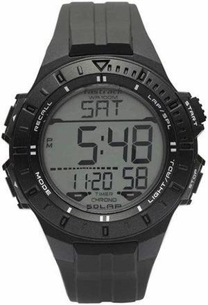 Fastrack Men Polyurethane Ft Digital Gray Dial Watch-38067Pp03, Band Color-Black