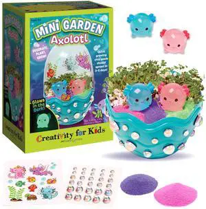 Creativity for Kids Mini Garden Axolotl Terrarium, Grow & Create (Ages 6+) Creativity for Kids Mini Garden Axolotl Terrarium, Grow & Create (Ages 6+)