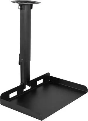 Universal Ceiling Extending Projector Tray Mount, Height Adjustable Projection, No Hole Installation, Hidden Cable Routing, Black, MOUNT-VP08B Universal Ceiling Extending Projector Tray Mount, Height Adjustable Projection, No Hole Installation, Hidden Cable Routing, Black, MOUNT-VP08B