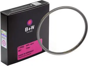 B + W Clear Protection Filter For Camera Lens - Ultra Slim Titan Mount (T-Pro)  007  Htc  16 Layers Multi-Resistant And Nano Coating  Photography Filter  52 Mm
