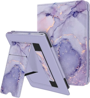 Stand Case for 6" Kindle 11th Generation 2024/2022, Lilac Marble | Foldable Kickstand PU Leather Cover, Card Slot & Hand Strap, Auto Sleep/Wake, for All-New Kindle 2024/2022 11th Gen e-Reader Stand Case for 6" Kindle 11th Generation 2024/2022, Lilac Marble | Foldable Kickstand PU Leather Cover, Card Slot & Hand Strap, Auto Sleep/Wake, for All-New Kindle 2024/2022 11th Gen e-Reader