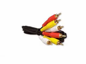 3 Foot RCA Audio / Video Cable 3 Male To 3 Male 3 Foot RCA Audio / Video Cable 3 Male To 3 Male