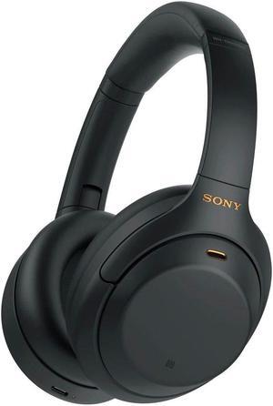Sony Wh1000Xm4 Best Premium Wireless Noise Cancelling Headphones - Built-In Mic For Calls - Compatible With Alexa - 30Hr Battery - Includes Premium Carrying Case  In-Flight Adapter  Aux Cable - Black