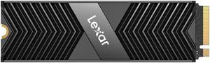 Lexar 512Gb Professional Nm800 Pro Ssd With Heatsink Pcie Gen4 Nvme M.2 2280 Internal Solid State Drive  Up To 7450/3500 Mb/S Read/Write  For Ps5  Gamers And Creators  Black (Lnm800P512G-Rn8Ng)