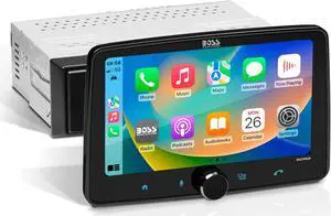 Boss Audio Systems Bcpa8 Car Stereo - Apple Carplay  Android Auto  Single Din  8 Inch Touchscreen  Bluetooth  No Cd Dvd Player  Am/Fm Radio Receiver
