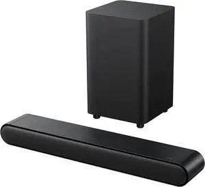 Tcl 2.1Ch Sound Bar With Wireless Subwoofer (S4210  2023 Model)  Dolby Audio  Dts Virtual:X  Bluetooth  Voice Assistant Input  Wall Mount And Hdmi Cable Included Black