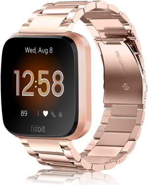 Metal Band Compatible with Fitbit Versa 2 1&Lite Edition Solid Stainless Steel Strap, Replacement Wristband, Business Bracelet, for Women Men, All-day Comfort Metal Band Compatible with Fitbit Versa 2 1&Lite Edition Solid Stainless Steel Strap, Replacement Wristband, Business Bracelet, for Women Men, All-day Comfort