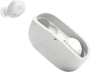 JBL Vibe Buds - True Wireless Earbuds - White | JBL Deep Bass Sound, Comfortable fit, Up to 32h (8h buds + 24h case) with speed charging JBL Vibe Buds - True Wireless Earbuds - White | JBL Deep Bass Sound, Comfortable fit, Up to 32h (8h buds + 24h case) with speed charging