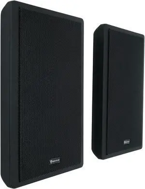 RockSlim Pair Black 5.25" 240W Home Theater Speakers, 8 Ohm, Slim Wall-Mount Design, Clear Audio, Durable Build, for Home Theater Enthusiasts