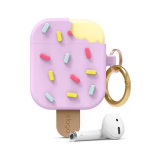 Ice Cream AirPods Case with Keychain for AirPods 2 & 1 | Shockproof Protective Skin, Cute Accessories for Girls, Kids, Boys (Blueberry) Ice Cream AirPods Case with Keychain for AirPods 2 & 1 | Shockproof Protective Skin, Cute Accessories for Girls, Kids, Boys (Blueberry)