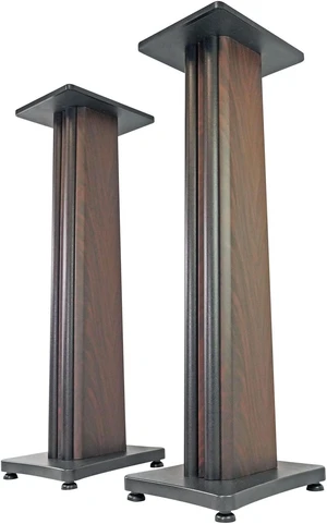 SS36D Dark Wood Grain 36" Solid Home Speaker Stands Pair, 100 Lbs Solid MDF Wood, Not Hollow, Isolation Pads, Brass and Rubber Spikes, 2 Top Platform Sizes, No Sand Needed, Cable Management SS36D Dark Wood Grain 36" Solid Home Speaker Stands Pair, 100 Lbs Solid MDF Wood, Not Hollow, Isolation Pads, Brass and Rubber Spikes, 2 Top Platform Sizes, No Sand Needed, Cable Management