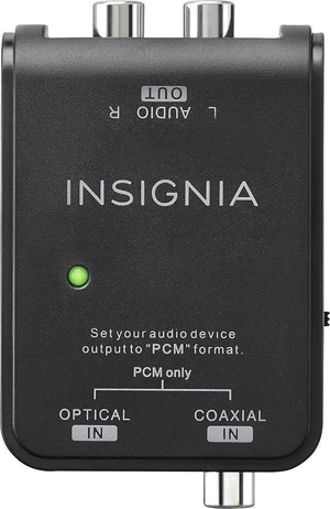 Optical/Coaxial Digital-to-Analog Converter - Black Optical/Coaxial Digital-to-Analog Converter - Black