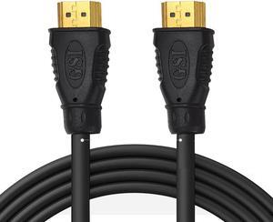 Sound Around 6ft High Definition HDMI Cord - Portable Universal Gold Plated HDMI Cable Wire Adapter - TV to Player/Speaker / Computer Audio Video Connection-Supports 1080p HD 4K  3D-GAHDMI6 (Black)
