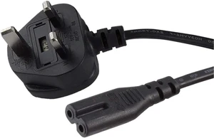 (5 Pack) United Kingdom UK 2- Slot Printer Power Cord Cable, Non-Polarized (IEC-320-C7 to CEE 7/16) Works with Printer, TV, PS4 Game Console and More for UK Travel (5 Pack) United Kingdom UK 2- Slot Printer Power Cord Cable, Non-Polarized (IEC-320-C7 to CEE 7/16) Works with Printer, TV, PS4 Game Console and More for UK Travel