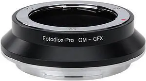 Fotodiox Pro Lens Mount Adapter Olympus Zuiko (OM) 35mm SLR Lens to G-Mount GFX Mirrorless Camera