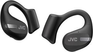 JVC New Nearphones Open Ear True Wireless Headphones with 16mm Large Drivers for Powerful Sound  Single Ear use  Compact Size  and Long Battery Life (up to 38 Hours) - HANP50TB (Black)
