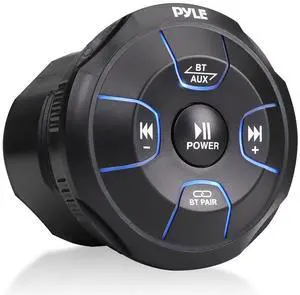 Amplified Wireless Bluetooth Audio Controller - 800 Watt Bluetooth Media Button, Waterproof Marine Receiver Remote Control w/ AUX, Mount for Car Truck Boat Marine PowerSport Vehicles - PLMRBT19 Amplified Wireless Bluetooth Audio Controller - 800 Watt Bluetooth Media Button, Waterproof Marine Receiver Remote Control w/ AUX, Mount for Car Truck Boat Marine PowerSport Vehicles - PLMRBT19